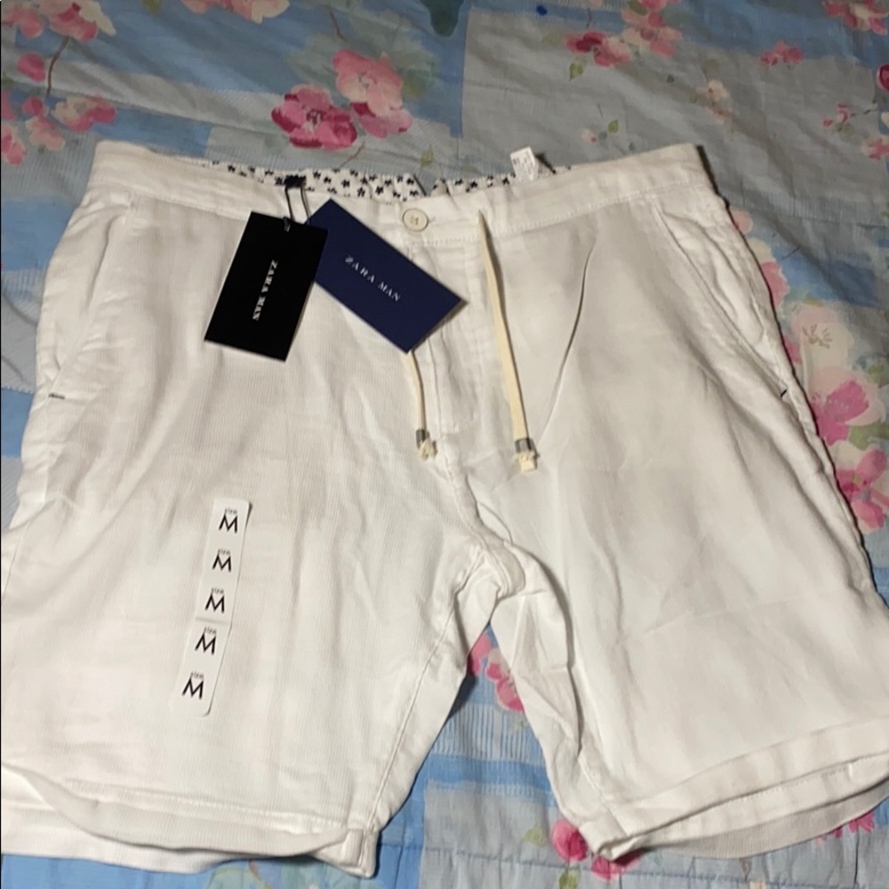 White Zara Men Shorts
